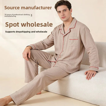 Men's Pure Cotton Pajama Set