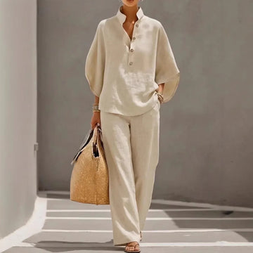Women's Cotton Linen 2-Piece Outfit